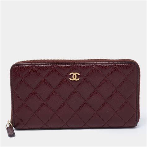 chanel quilted zip around long wallet|Chanel wallet original price.